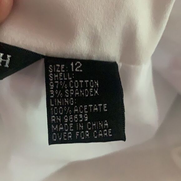 Vintage Autograph New York white a-line skirt 12 - Picture 4 of 4